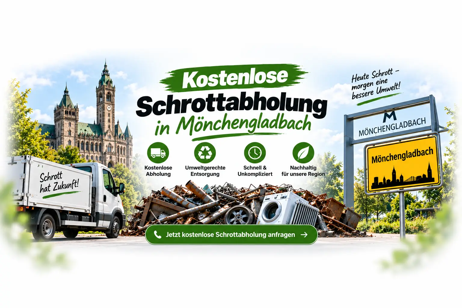 Kostenlos Elektroschrott Entsorgen und Abholen lassen in Mönchengladbach